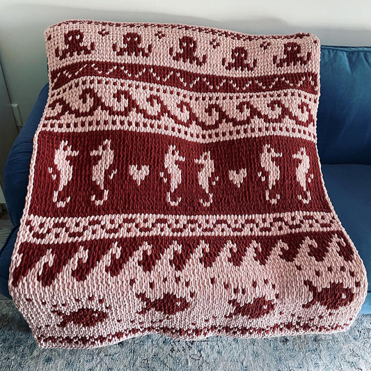 PATTERN: Under the Sea Scandinavian Blanket - ILoveMyBlanket