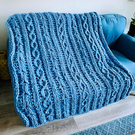 PATTERN: Rivulet Throw Blanket - ILoveMyBlanket