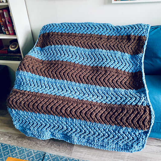 PATTERN: Horizontal Chevron Blanket - ILoveMyBlanket