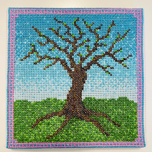 CROSS STITCH PATTERN: Spring Tree