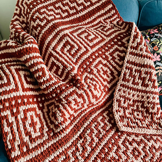 Olinthos Mosaic Blanket