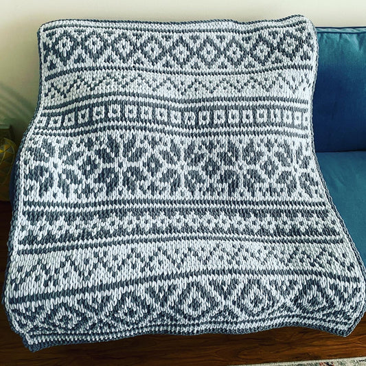 PATTERN: Shetland Fair Isle Blanket - ILoveMyBlanket