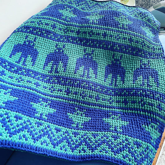 PATTERN: Mothman Scandinavian Blanket - ILoveMyBlanket