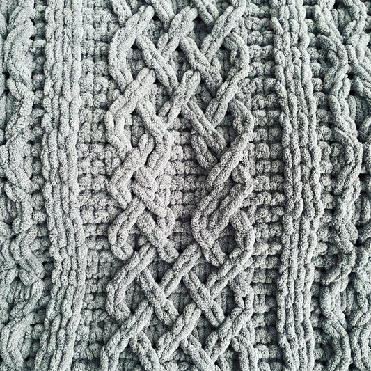 PATTERN: Celtic Tower Cable Blanket - ILoveMyBlanket