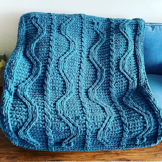 PATTERN: Wiggle Worm Blanket - ILoveMyBlanket