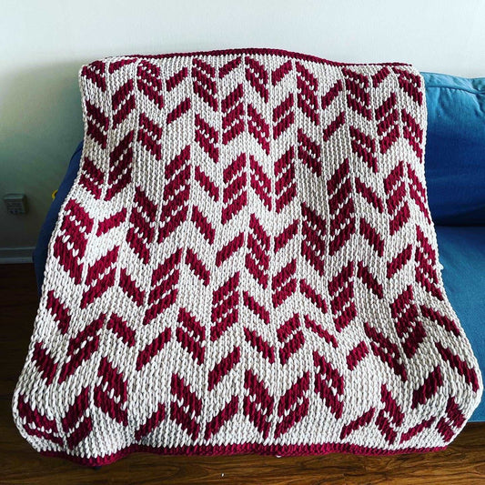 PATTERN: Broken Chevron Blanket - ILoveMyBlanket