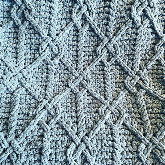 PATTERN: Celtic Knot Lattice Blanket - ILoveMyBlanket