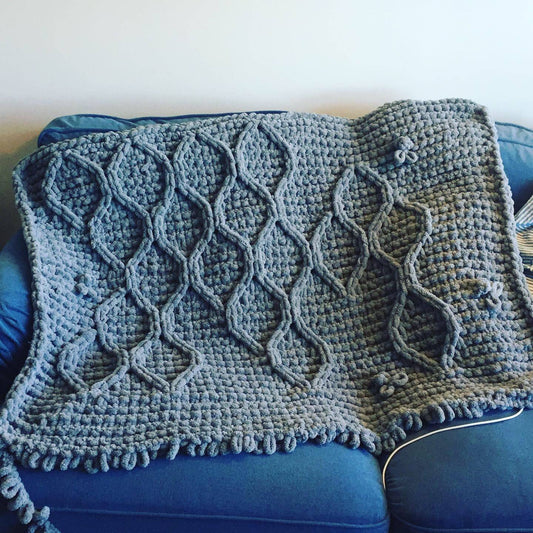 PATTERN: Easier Hexagon Honeycomb Bee Blanket - ILoveMyBlanket