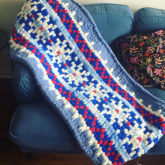 PATTERN: Fair Isle Blanket - ILoveMyBlanket
