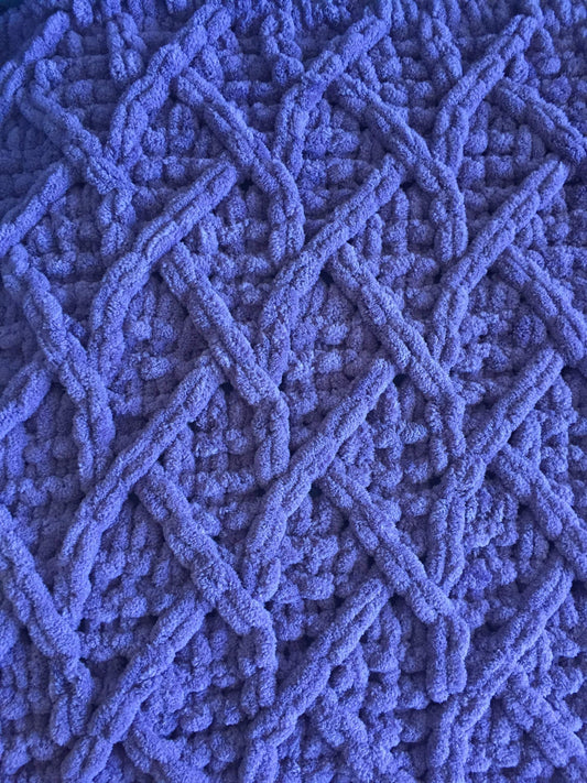 PATTERN: Fishnet Throw Blanket - ILoveMyBlanket
