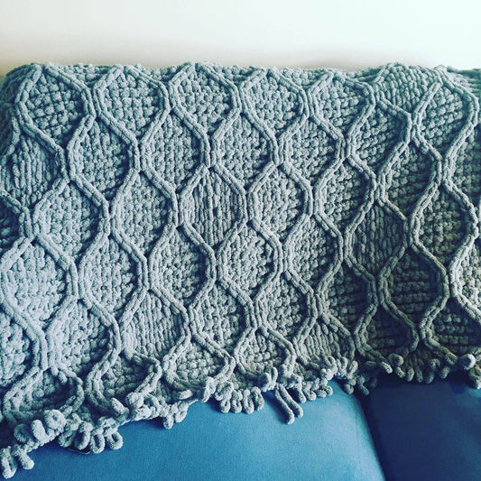 PATTERN: Mid-Century Modern Vibes Hexagon Blanket - ILoveMyBlanket