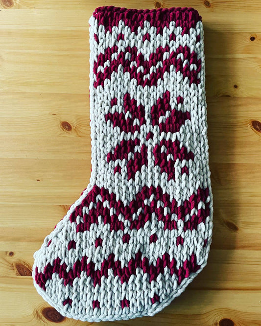 PATTERN: Scandinavian Stocking - ILoveMyBlanket