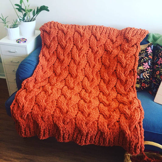 PATTERN: Slip and Slide Cable Blanket - ILoveMyBlanket
