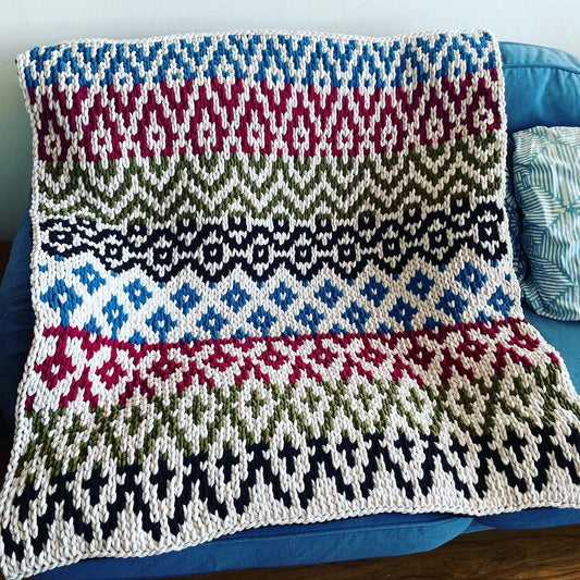 PATTERN: Transitions Mosaic Blanket - ILoveMyBlanket