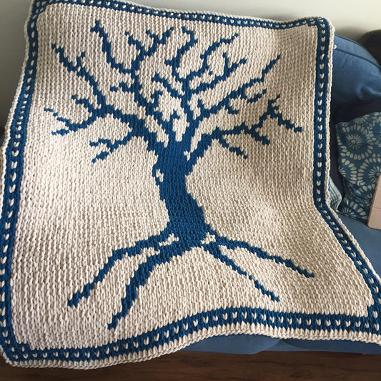 PATTERN: Tree of Wisdom Blanket - ILoveMyBlanket
