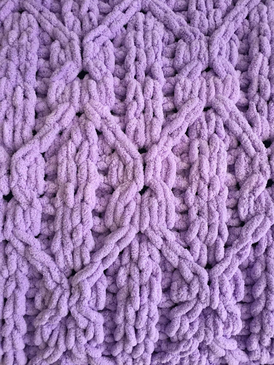 PATTERN: Woven Lattice Cable Blanket - ILoveMyBlanket