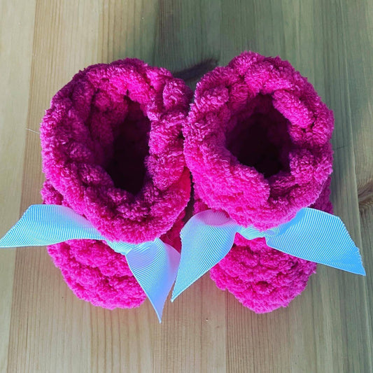 Soft Chenille Baby Booties - ILoveMyBlanket