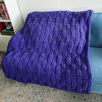 PATTERN: Lace Basket Weave Blanket - ILoveMyBlanket