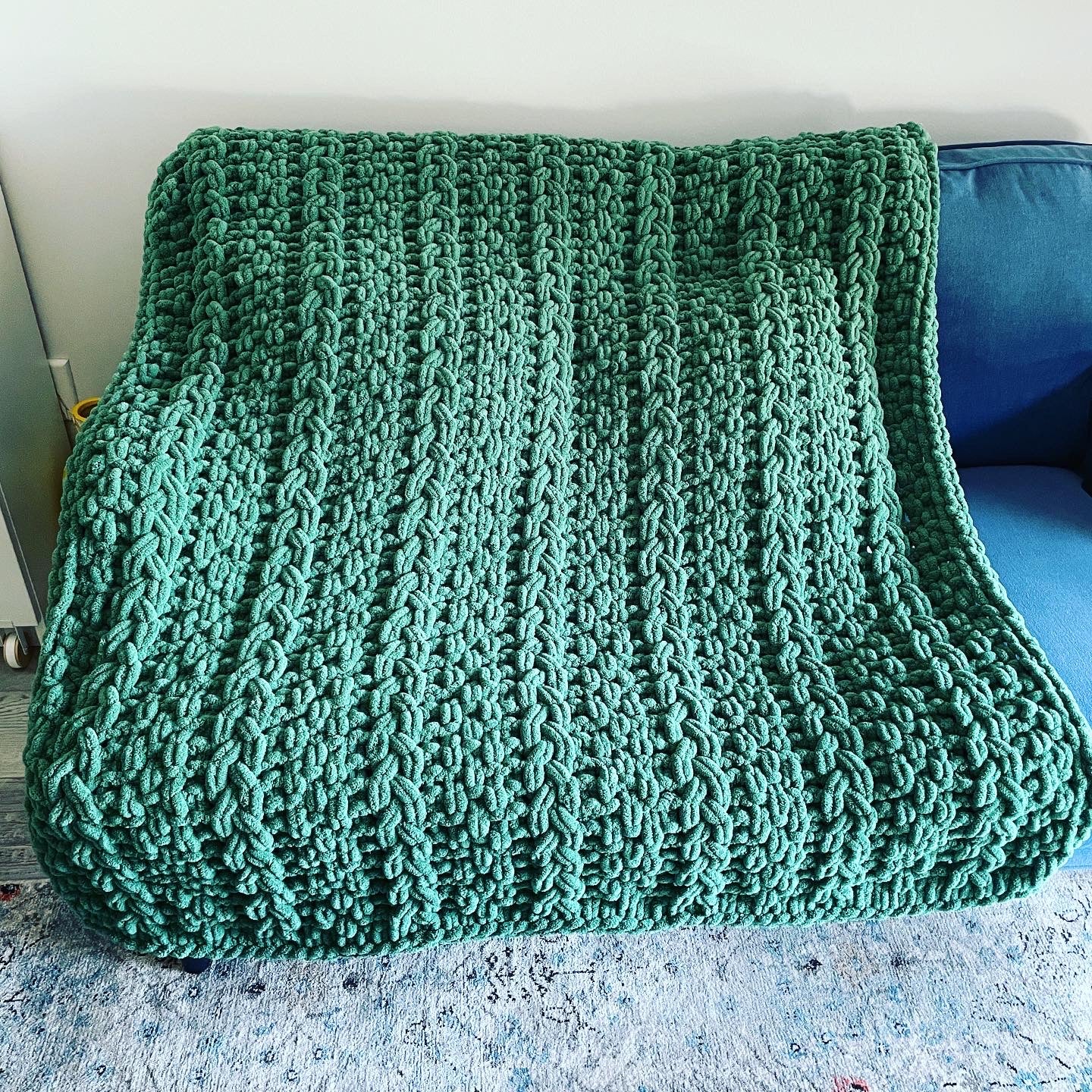 Bernat reversible discount knit lap blanket