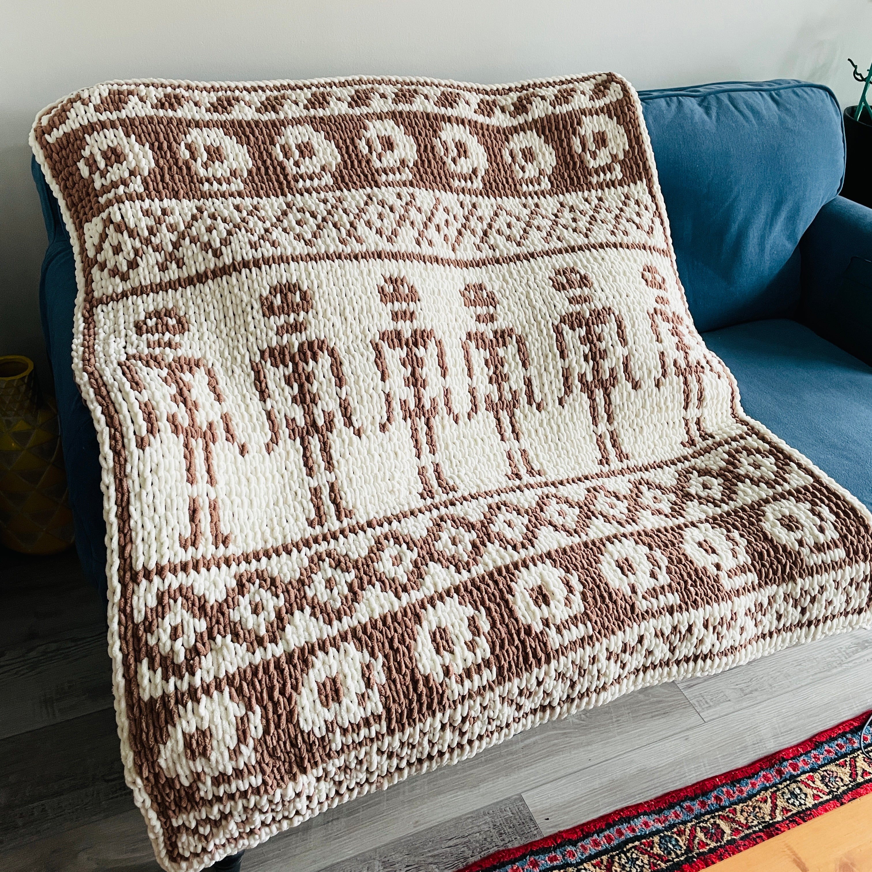 PATTERN Skeleton Scandinavian Blanket ILoveMyBlanket