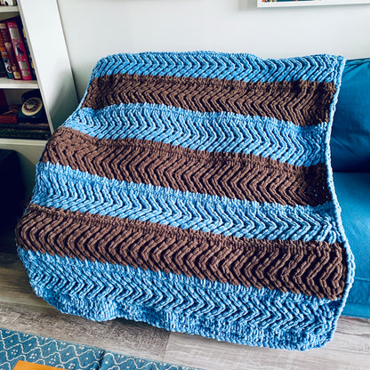 PATTERN: Horizontal Chevron Blanket - ILoveMyBlanket