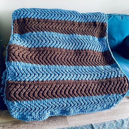 PATTERN: Horizontal Chevron Blanket - ILoveMyBlanket