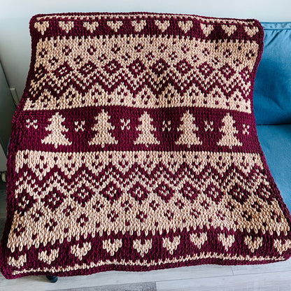 PATTERN: Evergreen Scandinavian Blanket - ILoveMyBlanket