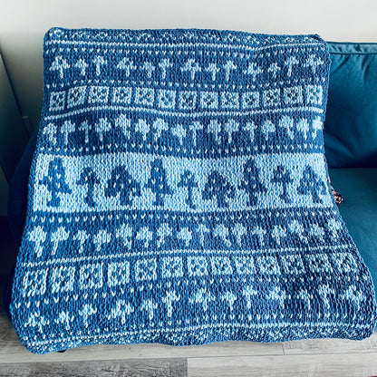 PATTERN: Toadstool Scandinavian Blanket - ILoveMyBlanket