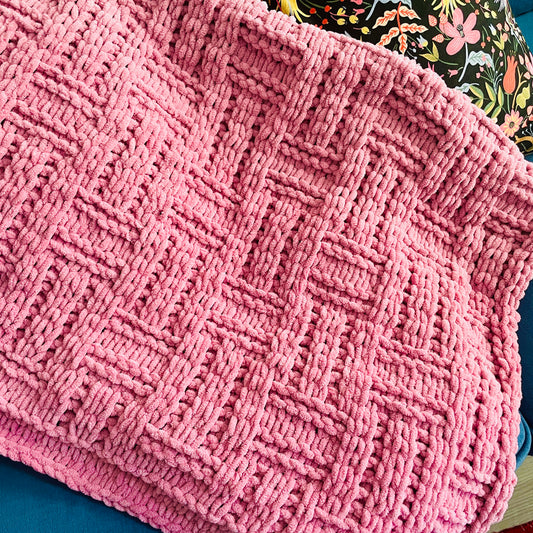 PATTERN: Belted Weave Blanket - ILoveMyBlanket