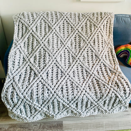 PATTERN: Woven Rib Blanket - ILoveMyBlanket