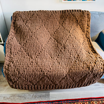 PATTERN: Quilted Seed Stitch Blanket - ILoveMyBlanket