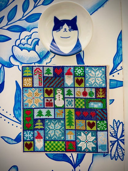 CROSS STITCH PATTERN: Happy Holidays