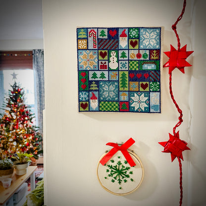 CROSS STITCH PATTERN: Happy Holidays