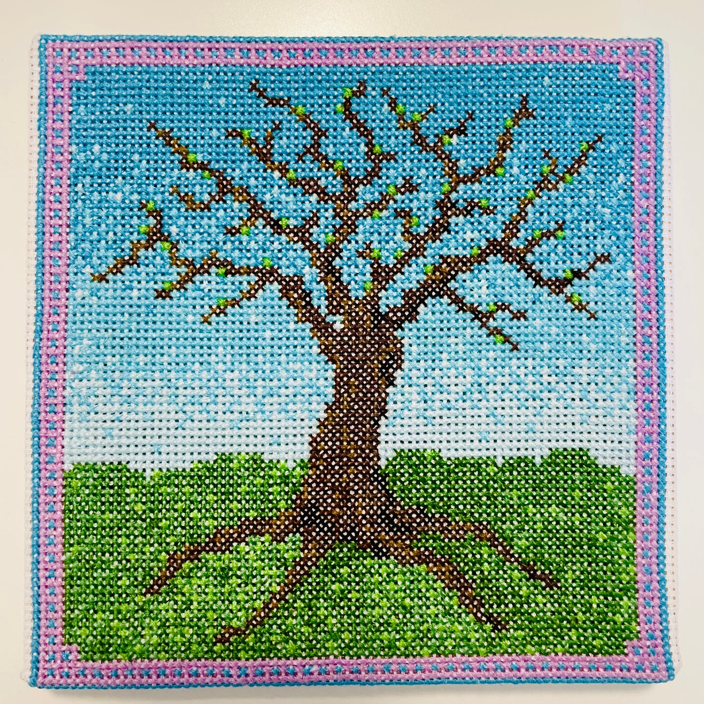 CROSS STITCH PATTERN: Spring Tree