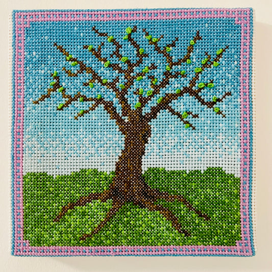 CROSS STITCH PATTERN: Spring Tree
