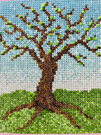 CROSS STITCH PATTERN: Spring Tree