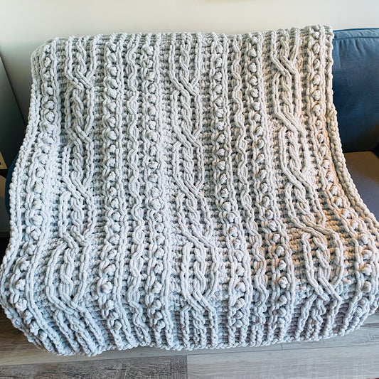 PATTERN: Celtic Symphony Cable Blanket - ILoveMyBlanket