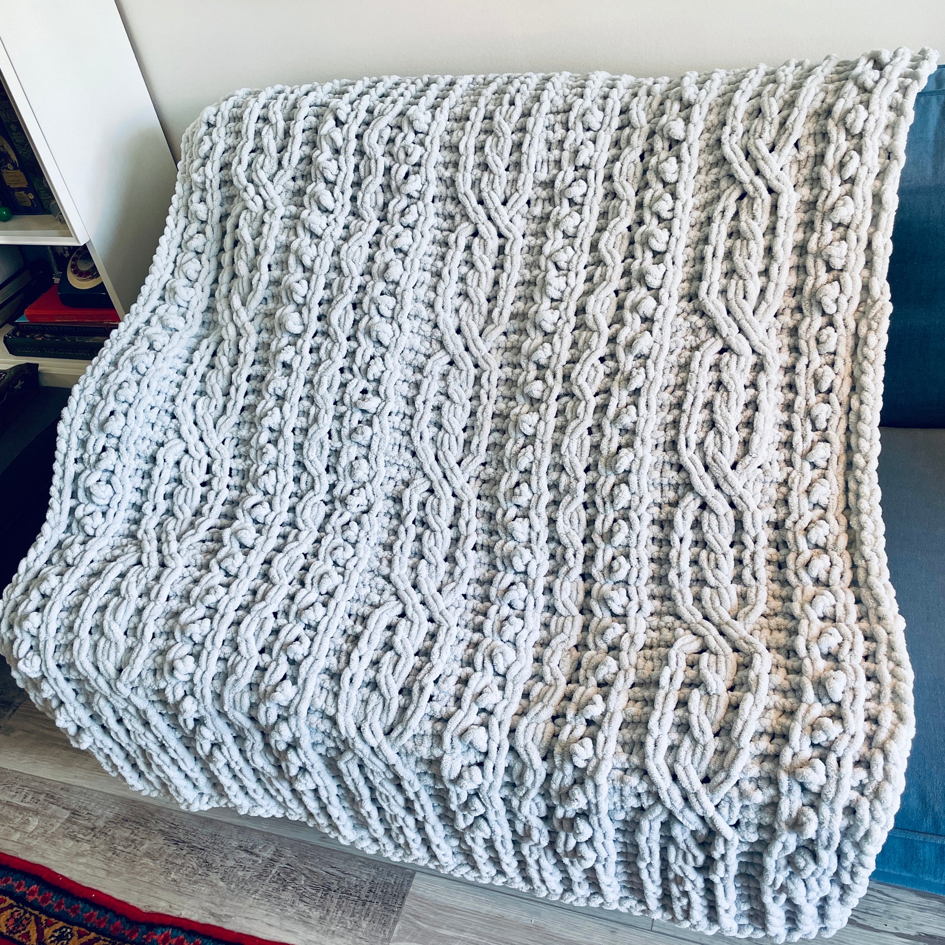 PATTERN: Celtic Symphony Cable Blanket - ILoveMyBlanket