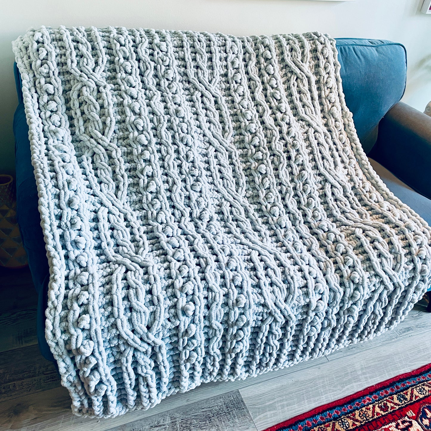 PATTERN: Celtic Symphony Cable Blanket - ILoveMyBlanket