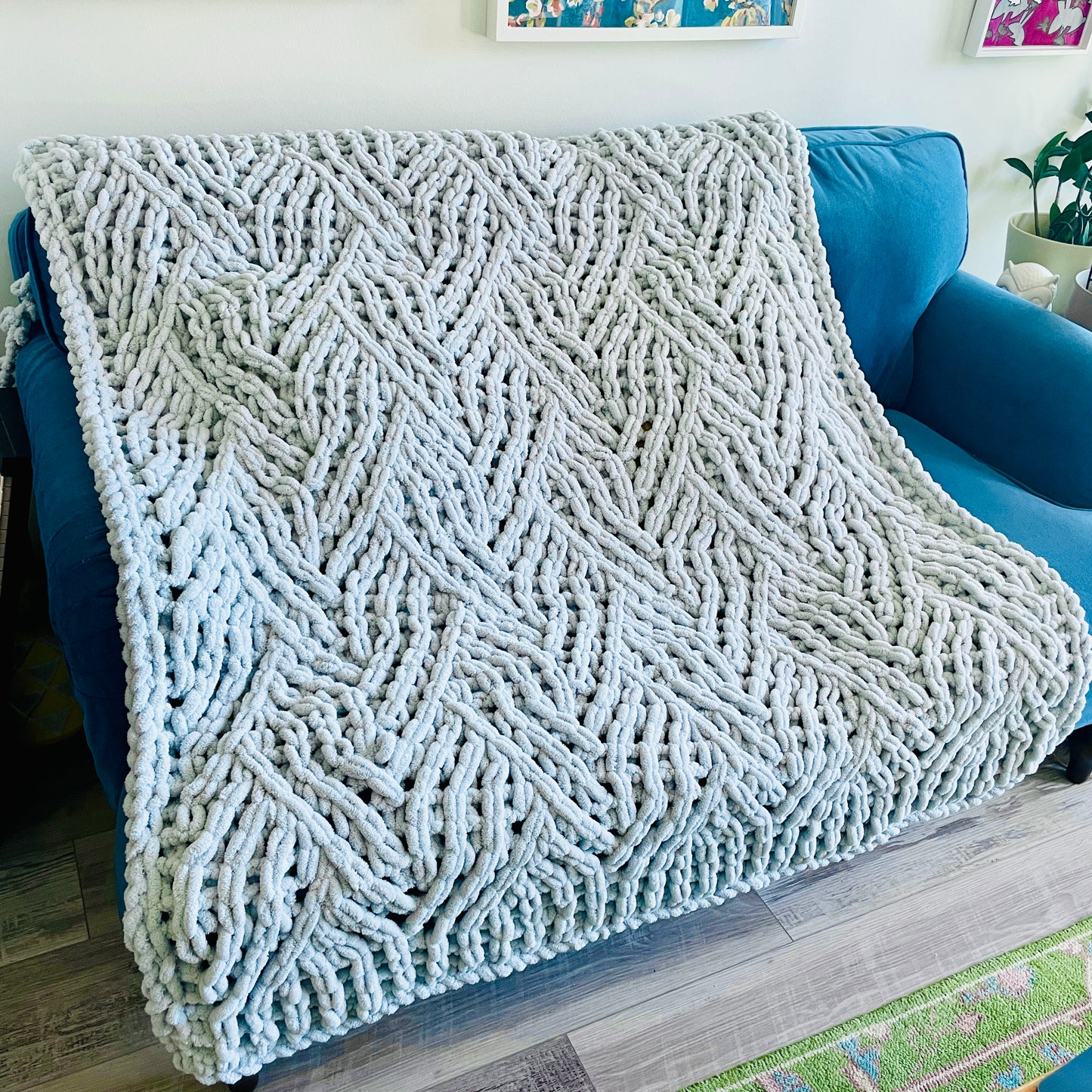 PATTERN: Seaweed Forest Blanket - ILoveMyBlanket