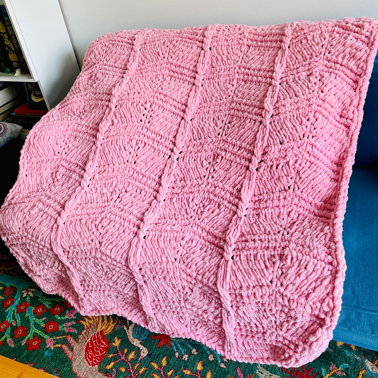 PATTERN: Cable-Tied Ripple Blanket