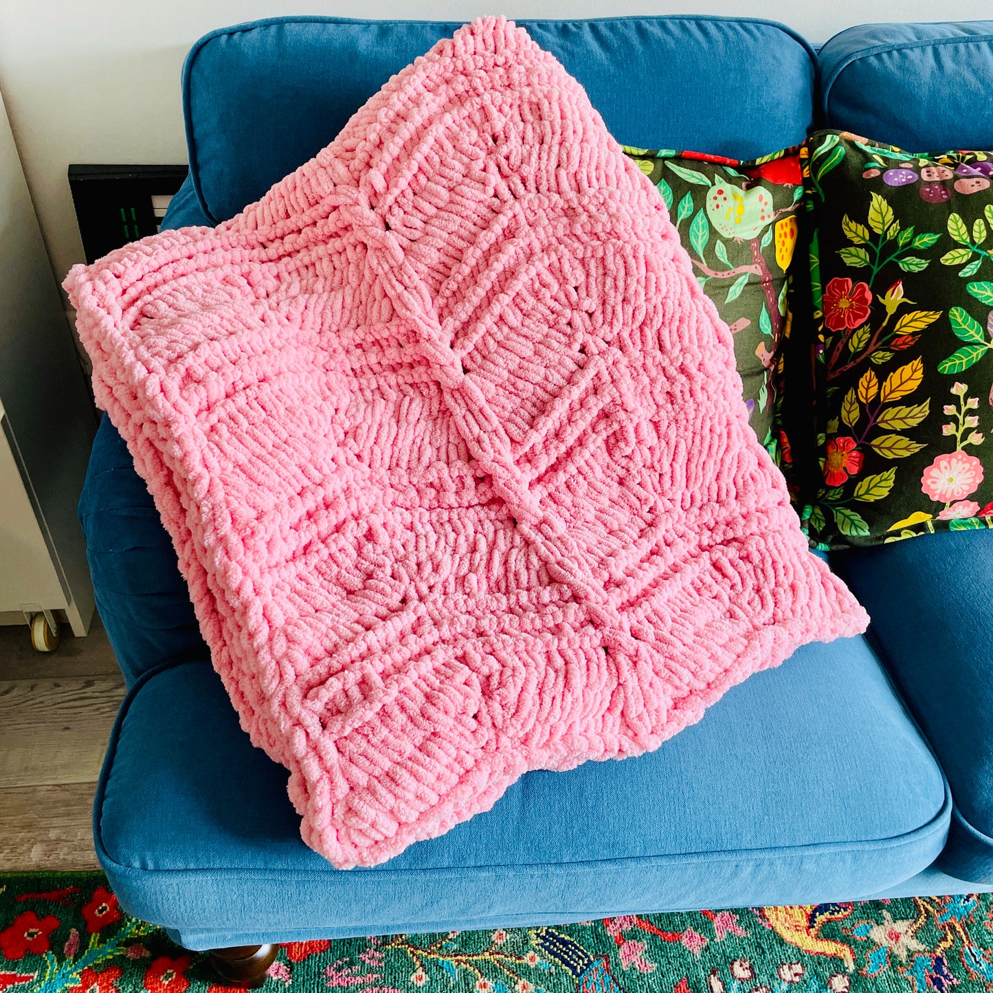 PATTERN: Cable-Tied Ripple Blanket