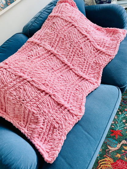 PATTERN: Cable-Tied Ripple Blanket