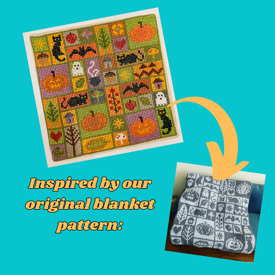 CROSS STITCH PATTERN: Spooky Autumn - ILoveMyBlanket
