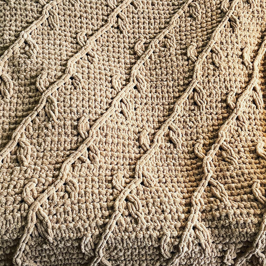 PATTERN: Irish Aran Tree of Life Cable Knit Blanket – ILoveMyBlanket
