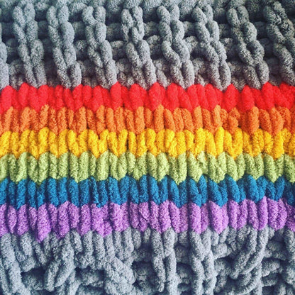 CUSTOM Big G(r)AY Blanket Rainbow Pride Blanket - ILoveMyBlanket