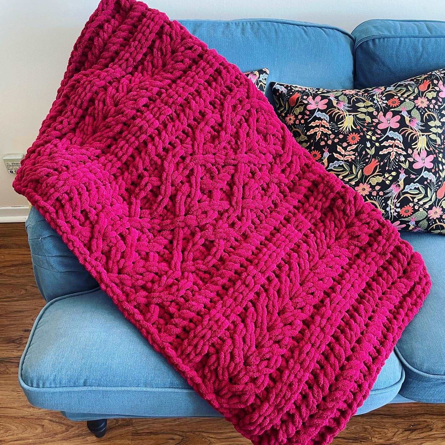 PATTERN: Entwined Staghorn Cable Blanket - ILoveMyBlanket