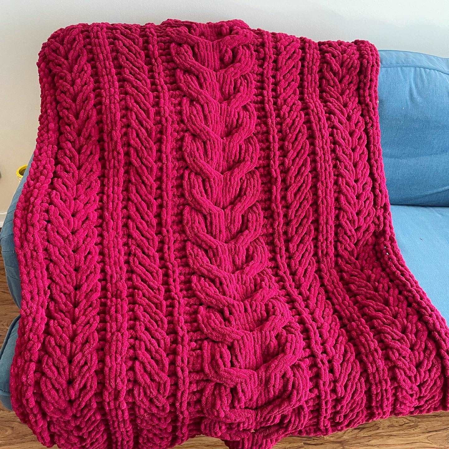 Extra-Chunky Staghorn Cable Blanket - ILoveMyBlanket