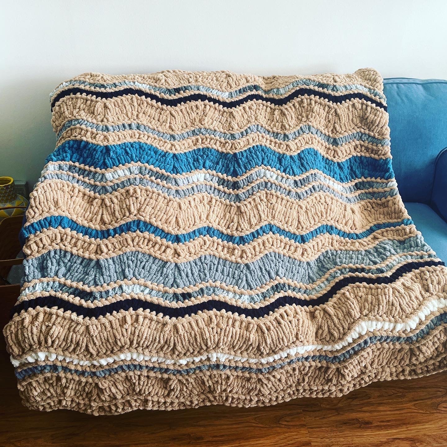 Ocean waves baby online blanket