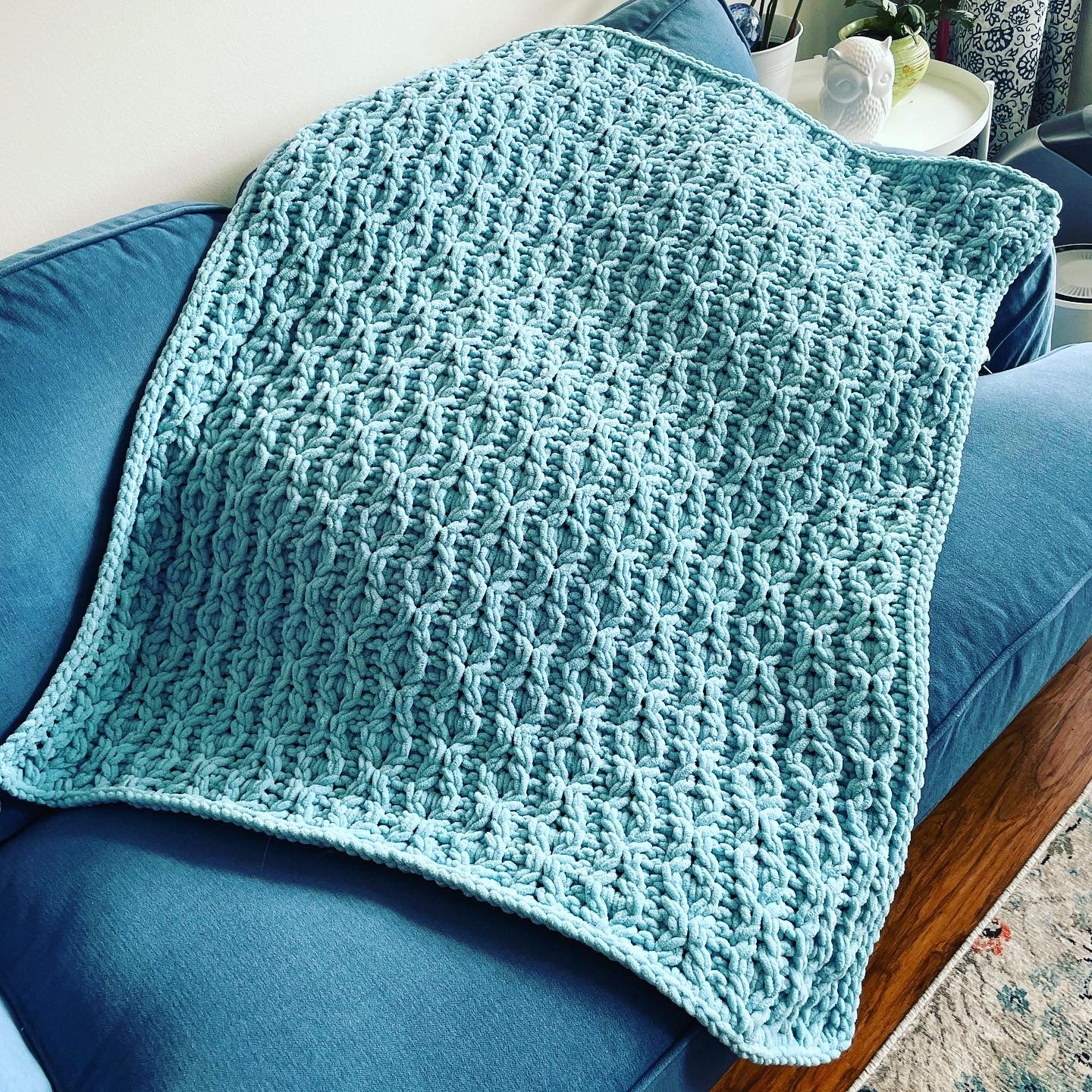 PATTERN: In and Out Cable Blanket - ILoveMyBlanket